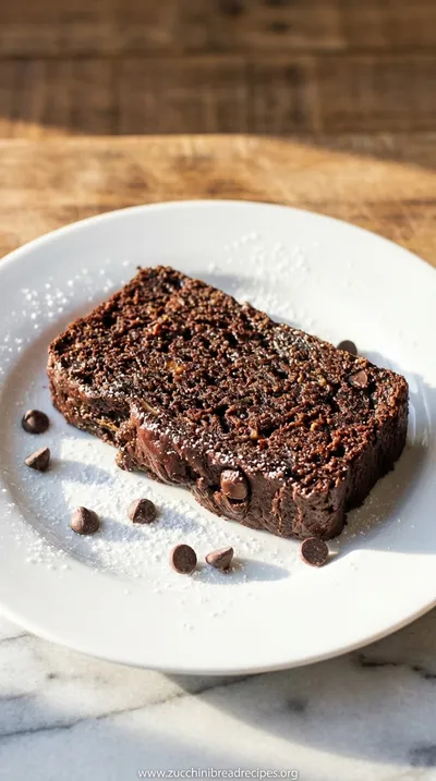 Double Chocolate Zucchini Banana Bread: Moist & Healthy - ready to serve