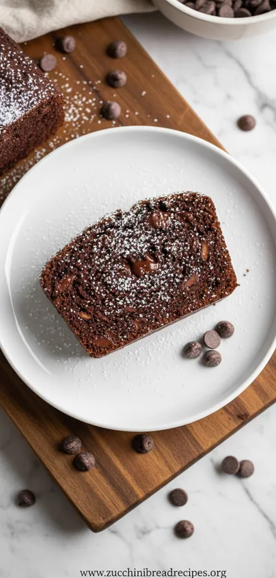 Double Chocolate Zucchini Bread Recipe - ready to serve
