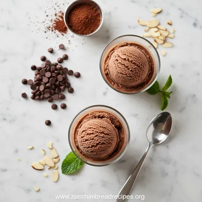 Duo of Chocolate Ice Cream Glasses - cooking process
