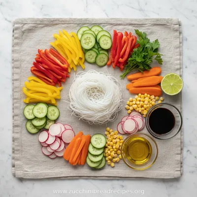 Ensalada de Fideos – Fresh Noodle Salad - cooking process