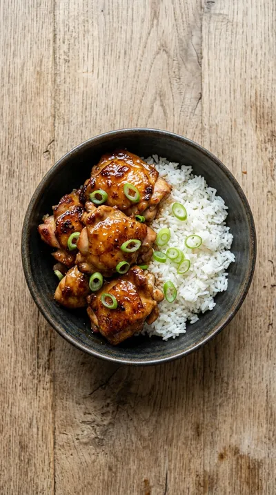 Honey Garlic Boneless Chicken Thighs - cooking process