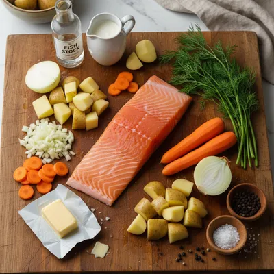 Finnish Salmon Soup (Lohikeitto) Recipe - cooking process
