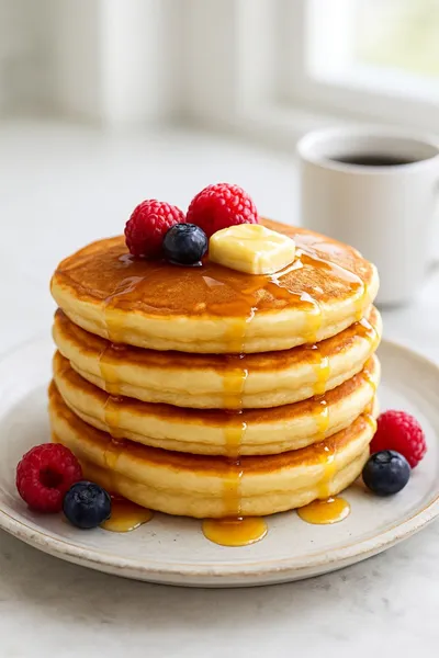 Fluffy American Pancakes – Classic Breakfast - ready to serve