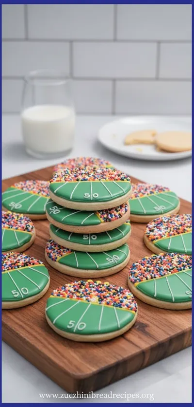 Football Stadium Sugar Cookies For Game Day