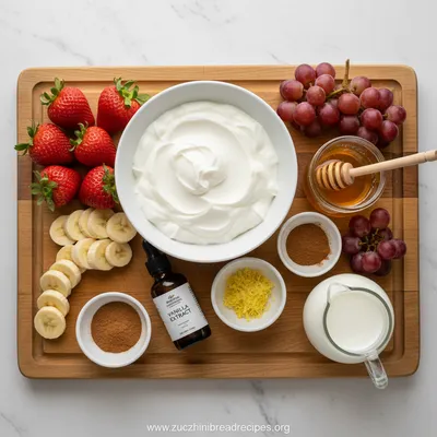 Easy Healthy Fruit Dip - cooking process