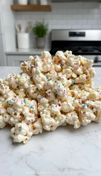 Funfetti Marshmallow Popcorn Treats
