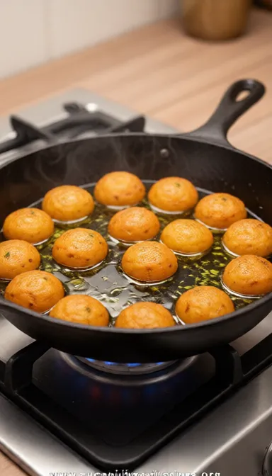 Garlic Potato Pops - ingredients preparation