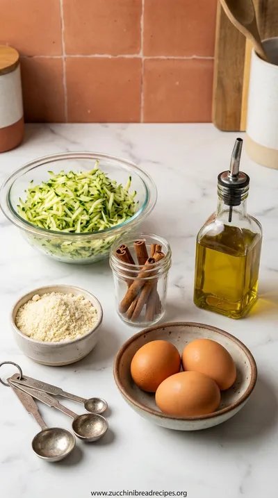 The Easiest Gluten Free Zucchini Bread Recipe - ingredients preparation