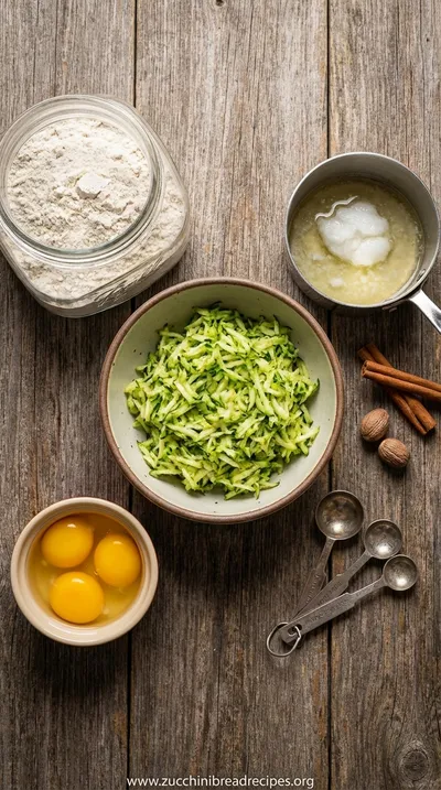 Gluten Free Zucchini Bread Recipe - Dairy Free Option - ingredients preparation