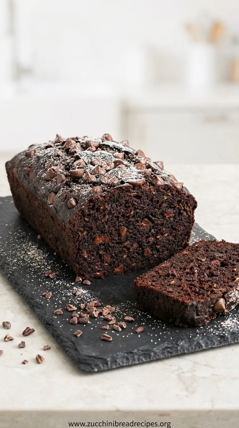 Gluten-Free Chocolate Zucchini Bread (Dairy-Free) - ready to serve