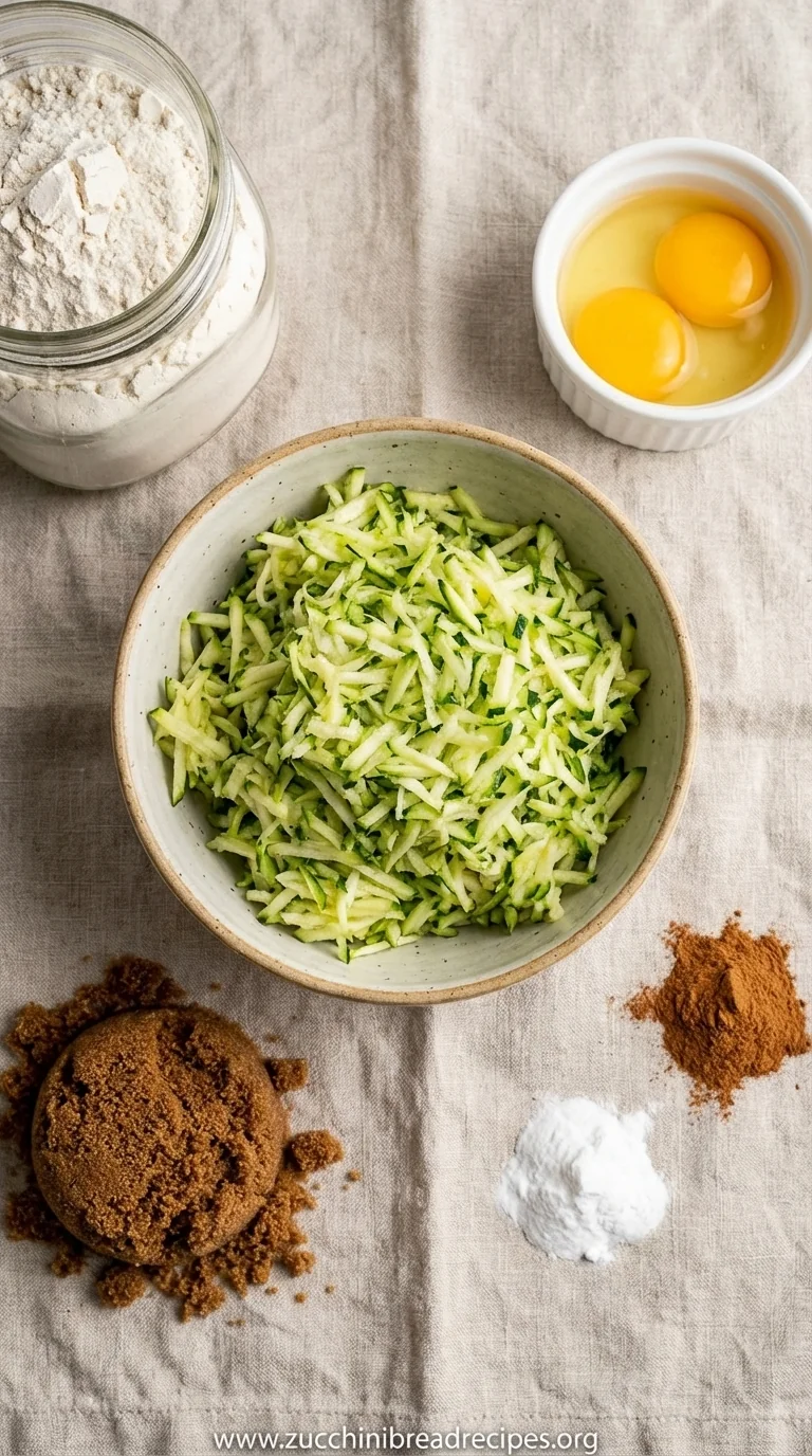 Gluten-Free Zucchini Bread: Moist & Delicious Recipe - ingredients preparation
