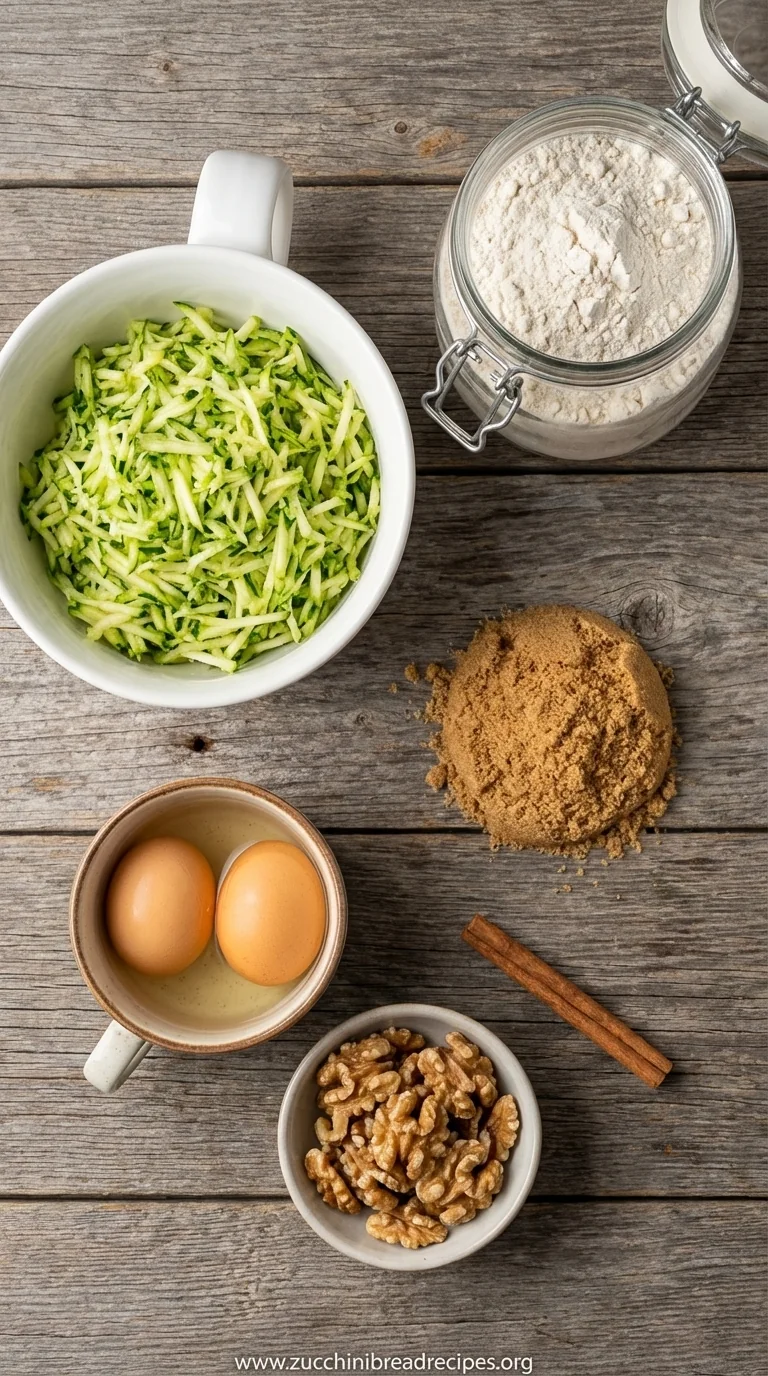 Easy Gluten-Free Zucchini Bread Recipe - ingredients preparation