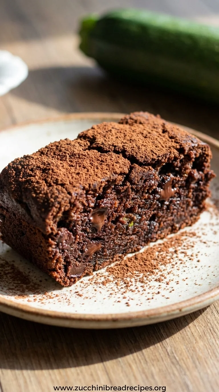 Grain Free Chocolate Zucchini Bread (Paleo, Gluten Free) - ready to serve