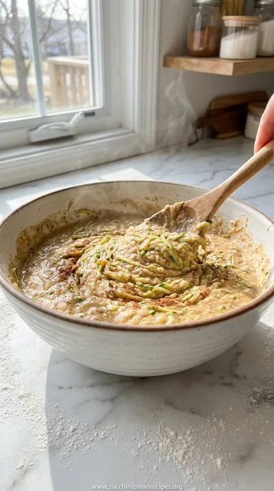 Healthy Vegan Zucchini Bread: Quick & Nutty Recipe - cooking process