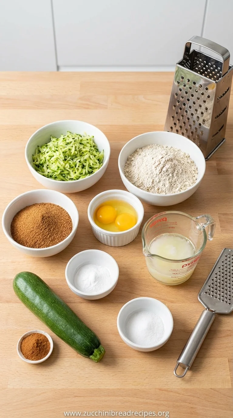 Healthy Zucchini Muffins: Easy Gluten-Free Recipe - ingredients preparation