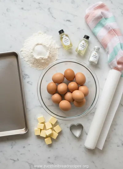 Hearts Roll Cake - cooking process
