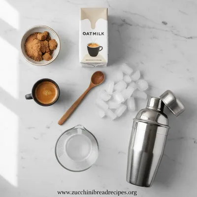 Iced Brown Sugar Oatmilk Shaken Espresso - cooking process