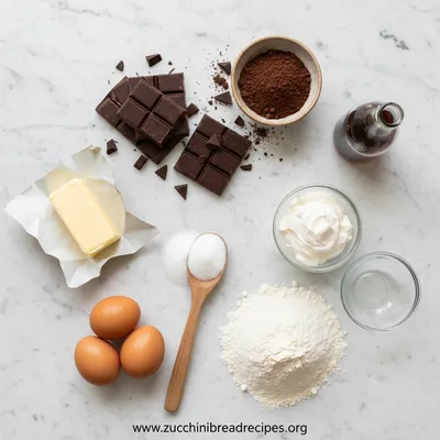 Layered Chocolate Mousse Brownies - cooking process