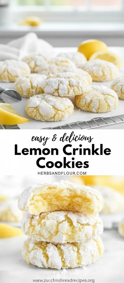 Lemon Crinkle Cookies Recipe