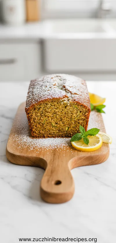 Healthy Lemon Zucchini Bread Recipe - ready to serve
