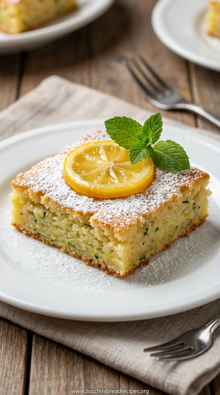 Lemon Zucchini Bars: A Sweet and Tangy Dessert - ready to serve