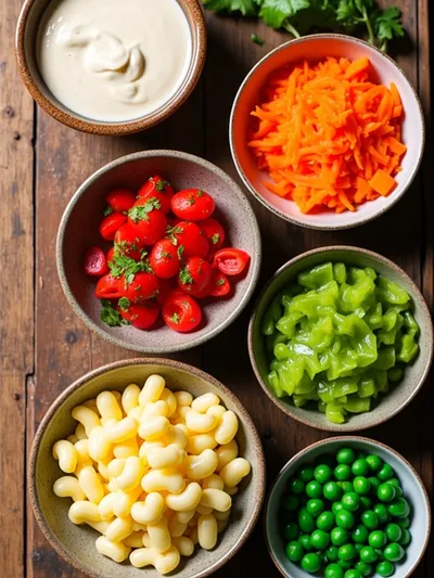 Macaroni Hawaiian Salad – Classic Easy Recipe - ingredients preparation