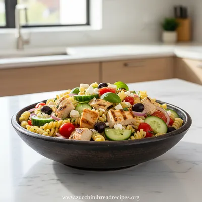 Mediterranean Chicken Pasta Salad Recipe