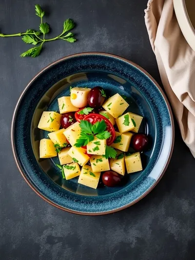 Mediterranean Potato Salad – Healthy Best Ever Recipe - cooking process