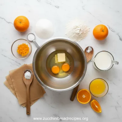 Moist Orange Cake - cooking process