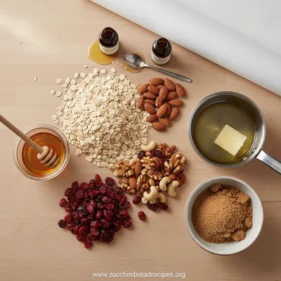 No Bake Granola Bars – Easy Homemade Snack - cooking process