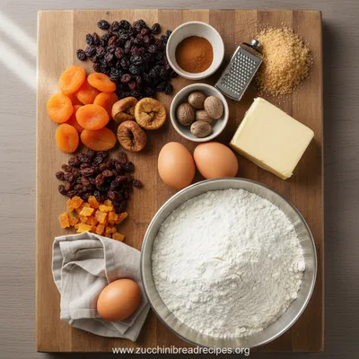 Old Fashioned German Fruit Cake - cooking process