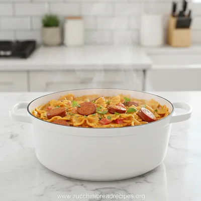 One Pot Creamy Cajun Sausage Pasta