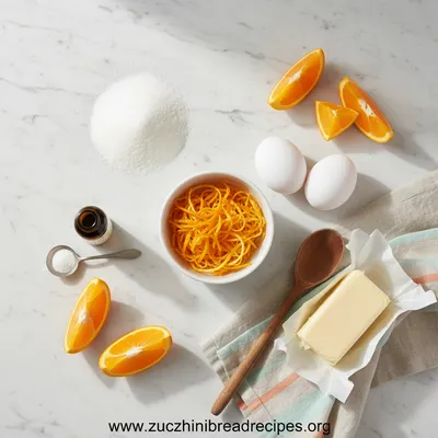 Orange Loaf Cake - cooking process
