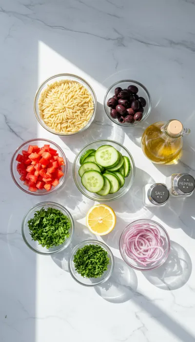 Orzo Pasta Salad – Quick Classic Recipe - cooking process