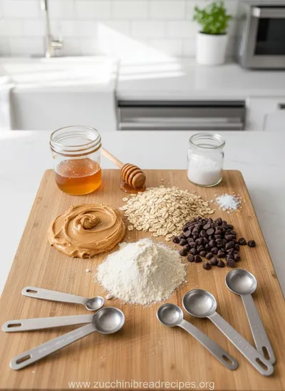 Easy Peanut Butter Protein Balls - ingredients preparation