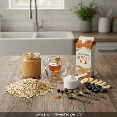 Easy Peanut Butter Protein Oatmeal Cups - cooking process