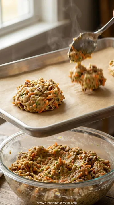 Pecan Zucchini Carrot Cookies Recipe - cooking process