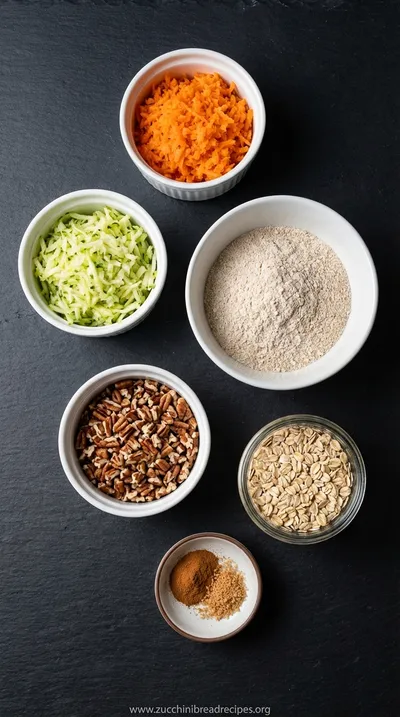 Pecan Zucchini Carrot Cookies Recipe - ingredients preparation