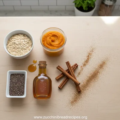 Pumpkin Pie Overnight Oats with Chia - cooking process