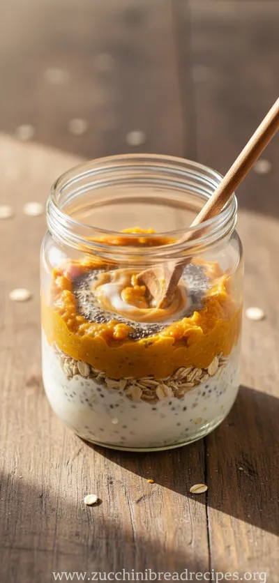 Pumpkin Pie Overnight Oats with Chia - ingredients preparation