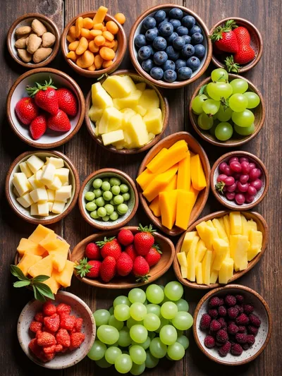 Rainbow Fruit Board – Fresh & Colorful Party Treat - ingredients preparation