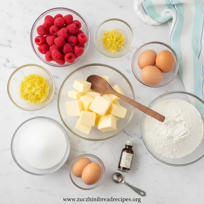 Raspberry Lemon Cookies - cooking process