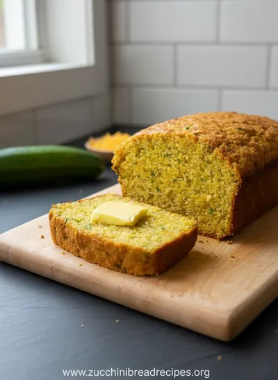 Savory Zucchini Cornbread Loaf
