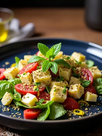 Easy Shirazi Salad Recipe - cooking process