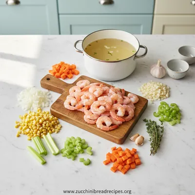 Shrimp and Corn Soup Recipe - cooking process