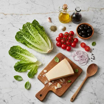 Simple Italian Salad - Easy Healthy Side Dish - cooking process