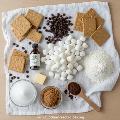 S’mores Cookie Bars Recipe - cooking process