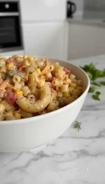 Soslu Makarna Salatası – Quick Pasta Salad Recipe
