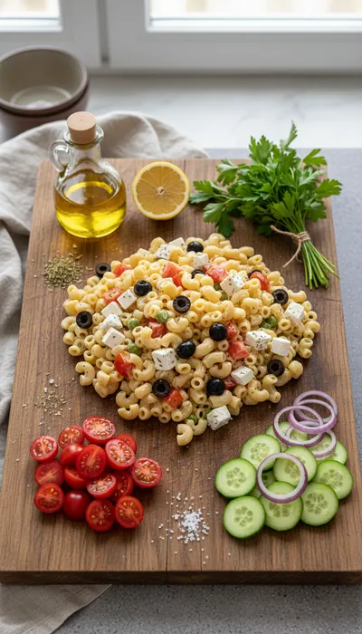 Soslu Makarna Salatası – Quick Pasta Salad Recipe - cooking process