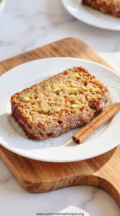 Spiced Apple Zucchini Bread: Quick Healthy Recipe - ready to serve